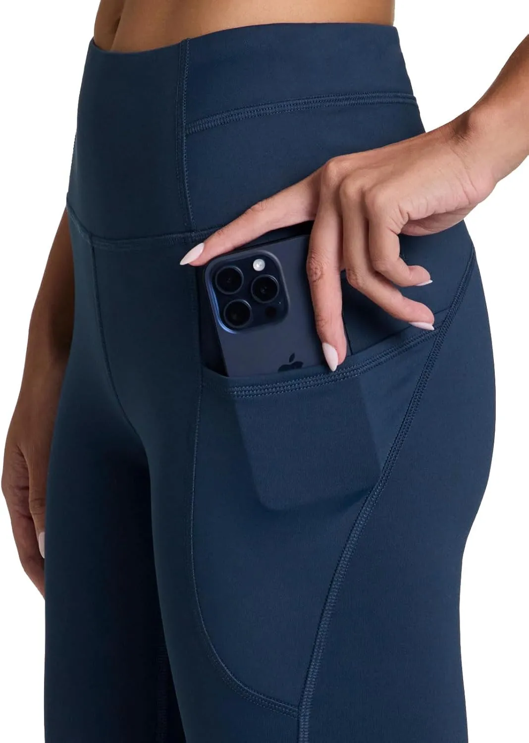 RBX Fleece-Lined Leggings for Women Yoga Pants with Pockets Gym Pants for Cold Weather Full-Length Leggings for Running Yoga