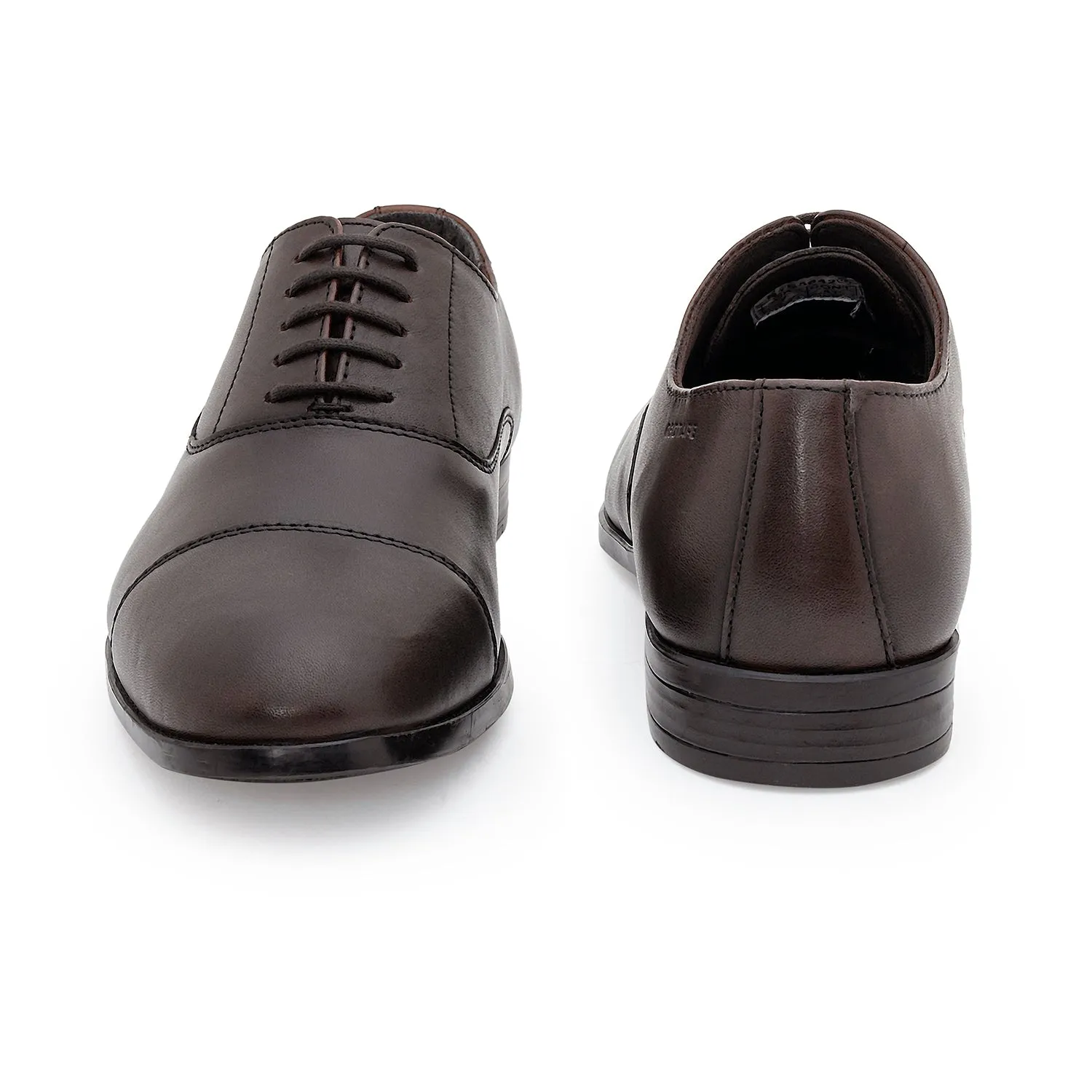 Red Tape Formal Oxford Shoes for Men |Refined Round-Toe Shaped Real Leather Shoes with Low-cut Pattern