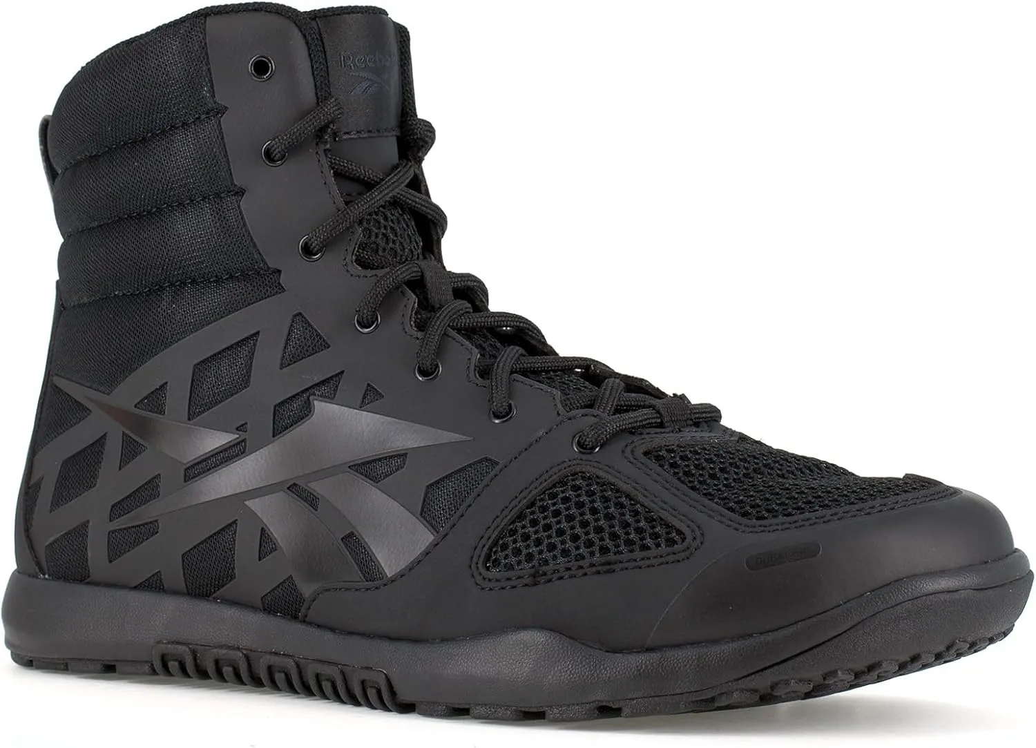Reebok Work Unisex RB7120 Nano 6" Tactical Soft Toe Boot Black Hiking Shoe, 9.5 US Men