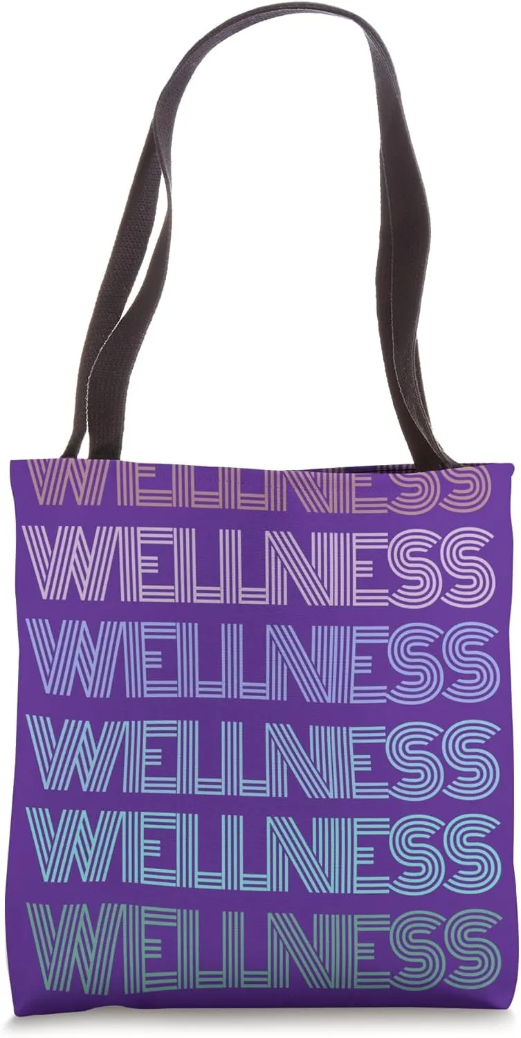 Retro WELLNESS Squad Health Mode Personal Trainer Life Coach Tote Bag