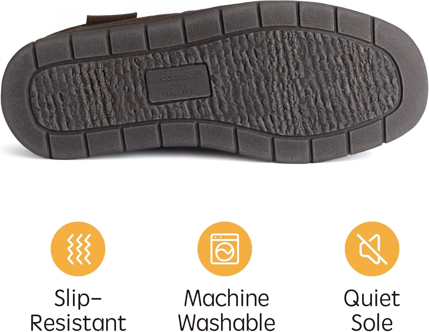 RockDove Men's SoftStride Faux Suede Memory Foam Mule Slipper with Indoor Outdoor Sole