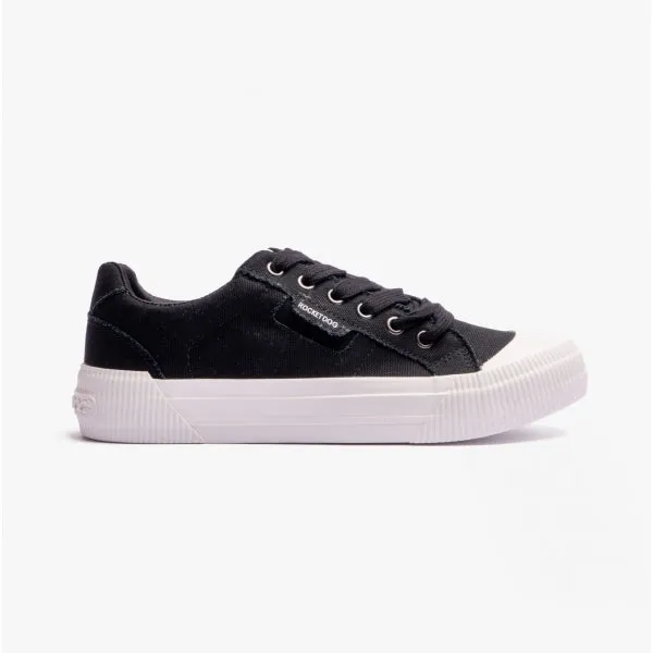 Rocket Dog CHEERY Womens Casual Trainers Black/White