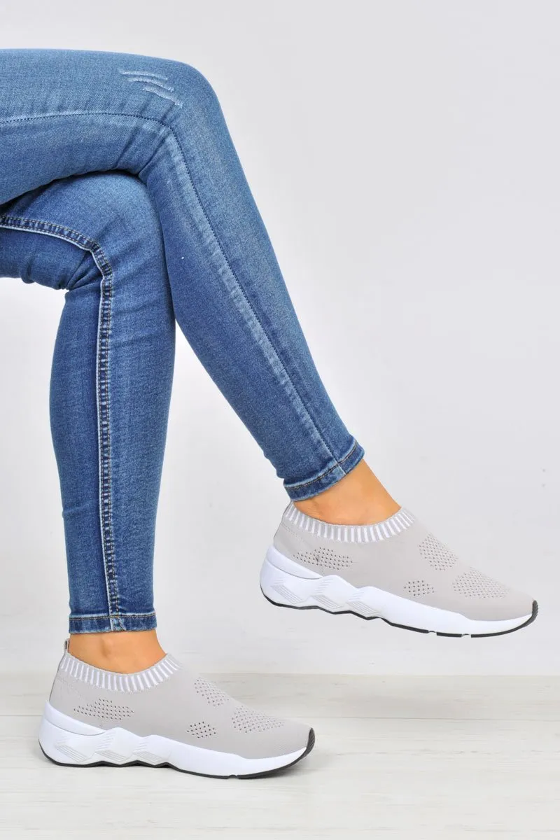 Runner Grey Trainers Worldwide shipping - Kannon Sock Practical