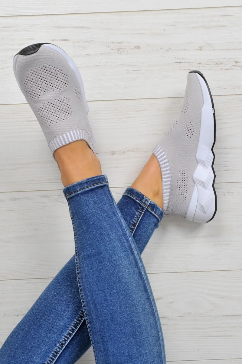 Runner Grey Trainers Worldwide shipping - Kannon Sock Practical