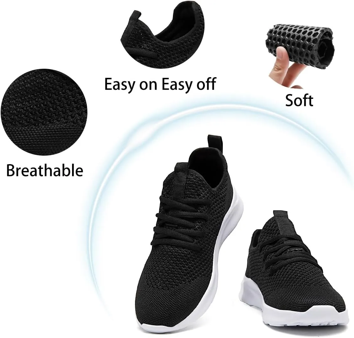 Running Shoes for Men Slip on Tennis Shoes Fashion Sneakers Lightweight Breathable Casual Walking Shoes Outdoor Workout Athletic Training Gym Trainer Sport Trainers