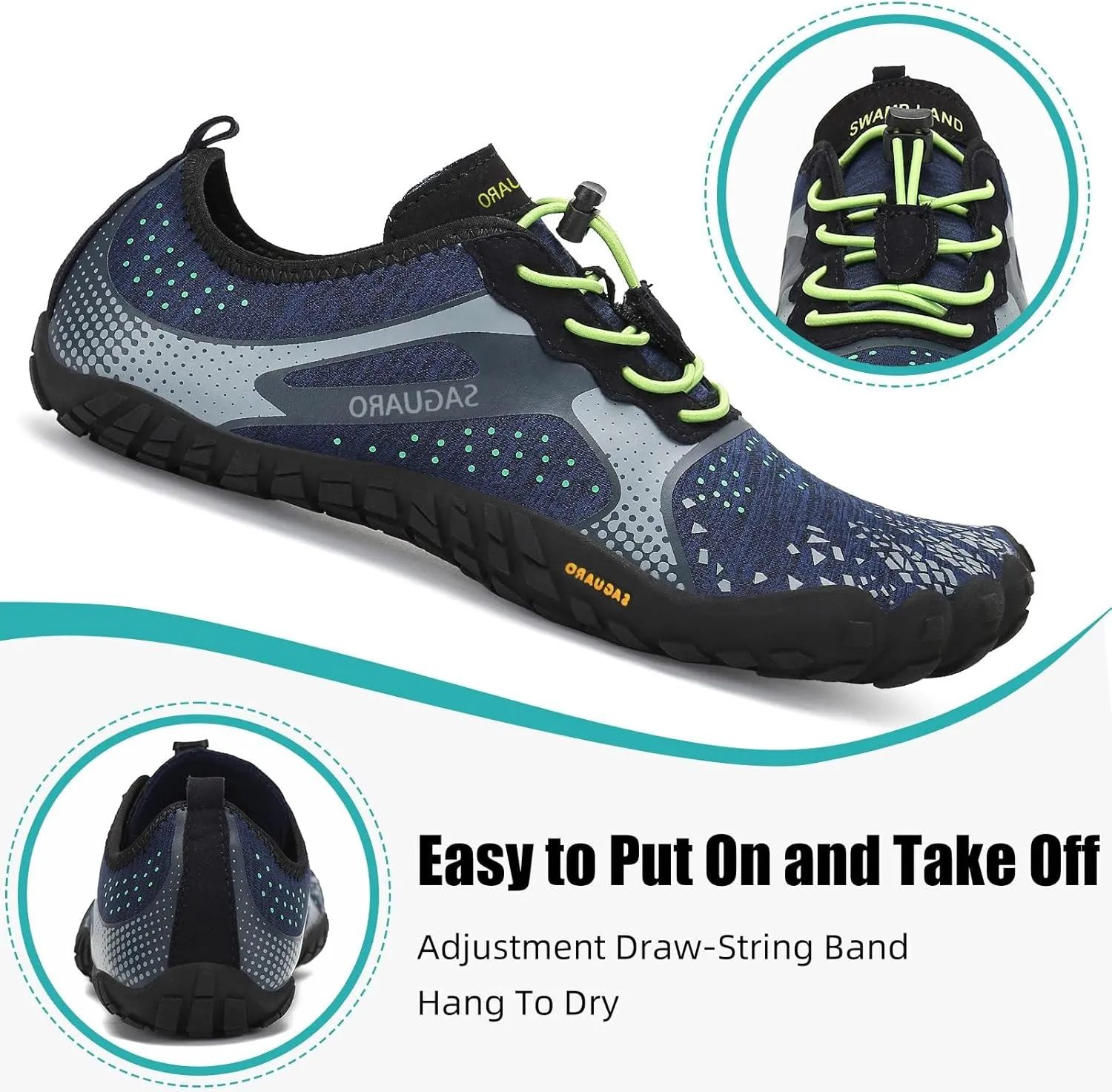 SAGUARO Womens Mens Barefoot Shoes Minimalist Trail Runner Wide Toe Box Zero Drop Outdoor Cross Training Shoe