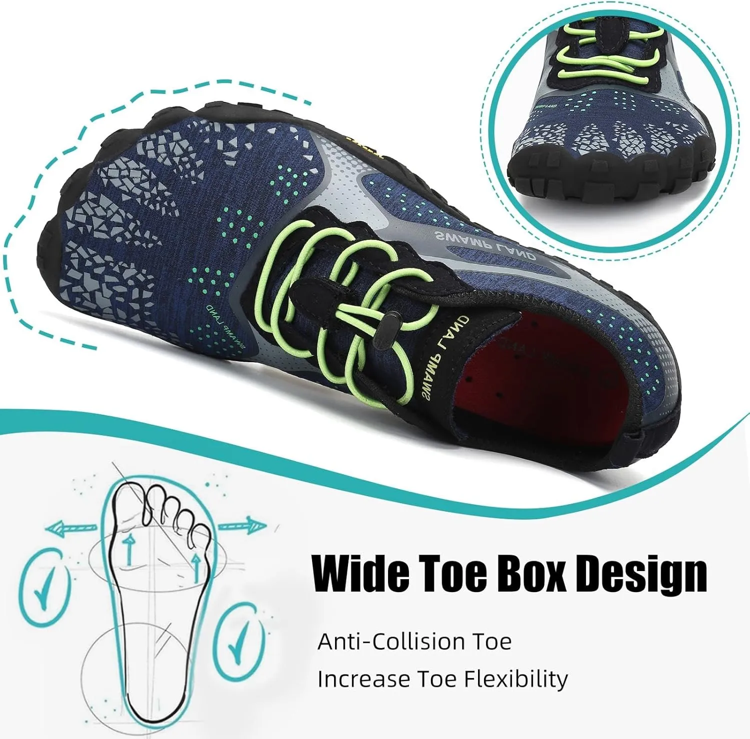 SAGUARO Womens Mens Barefoot Shoes Minimalist Trail Runner Wide Toe Box Zero Drop Outdoor Cross Training Shoe