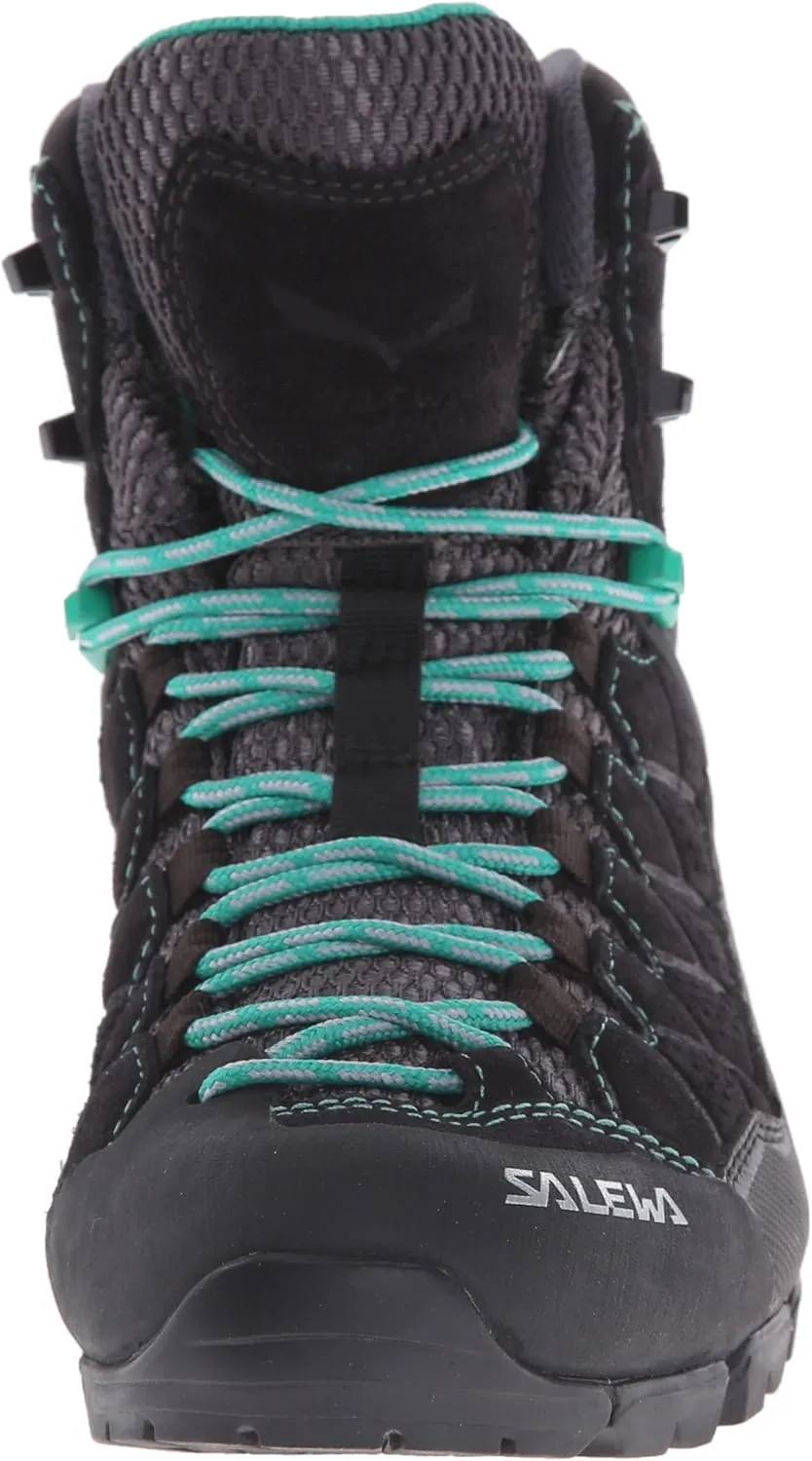 Salewa Women's Alp Trainer Mid GTX Alpine Trekking Boot | Hiking, Trekking, Scrambles | Gore-Tex Waterproof Breathable, Vibram Sole, Suede and PU Coated Leather Upper