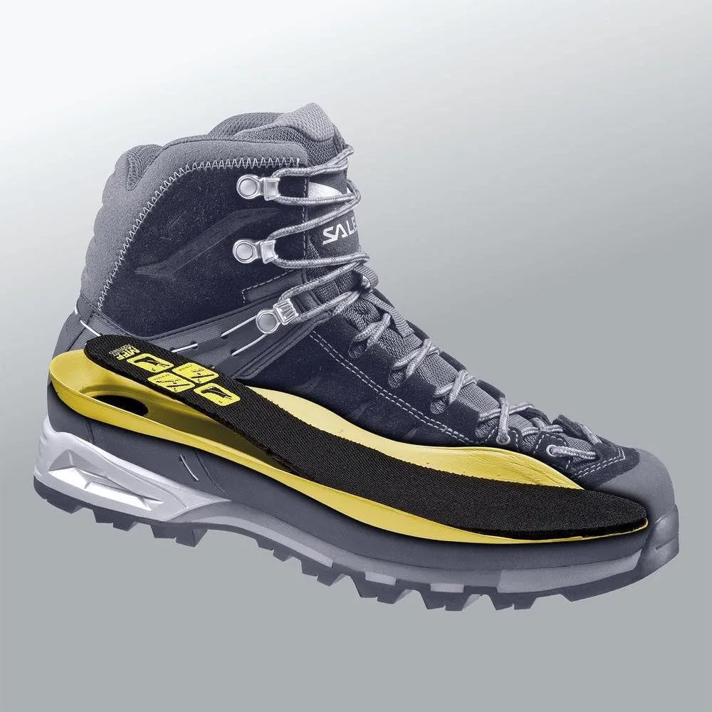 Salewa Women's Alp Trainer Mid GTX Alpine Trekking Boot | Hiking, Trekking, Scrambles | Gore-Tex Waterproof Breathable, Vibram Sole, Suede and PU Coated Leather Upper