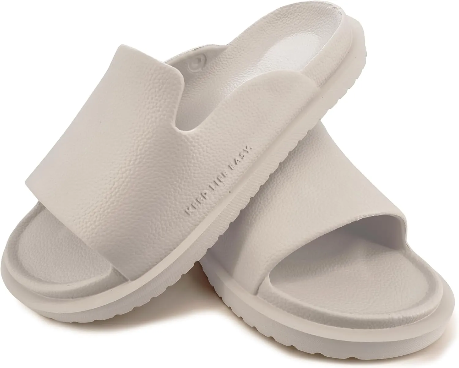 Sandals for Women Summer Cloud Pillow Slippers Non-Slip Cushioned Thick Sole Slides for House Shower Bathroom Bedroom Pool Beach