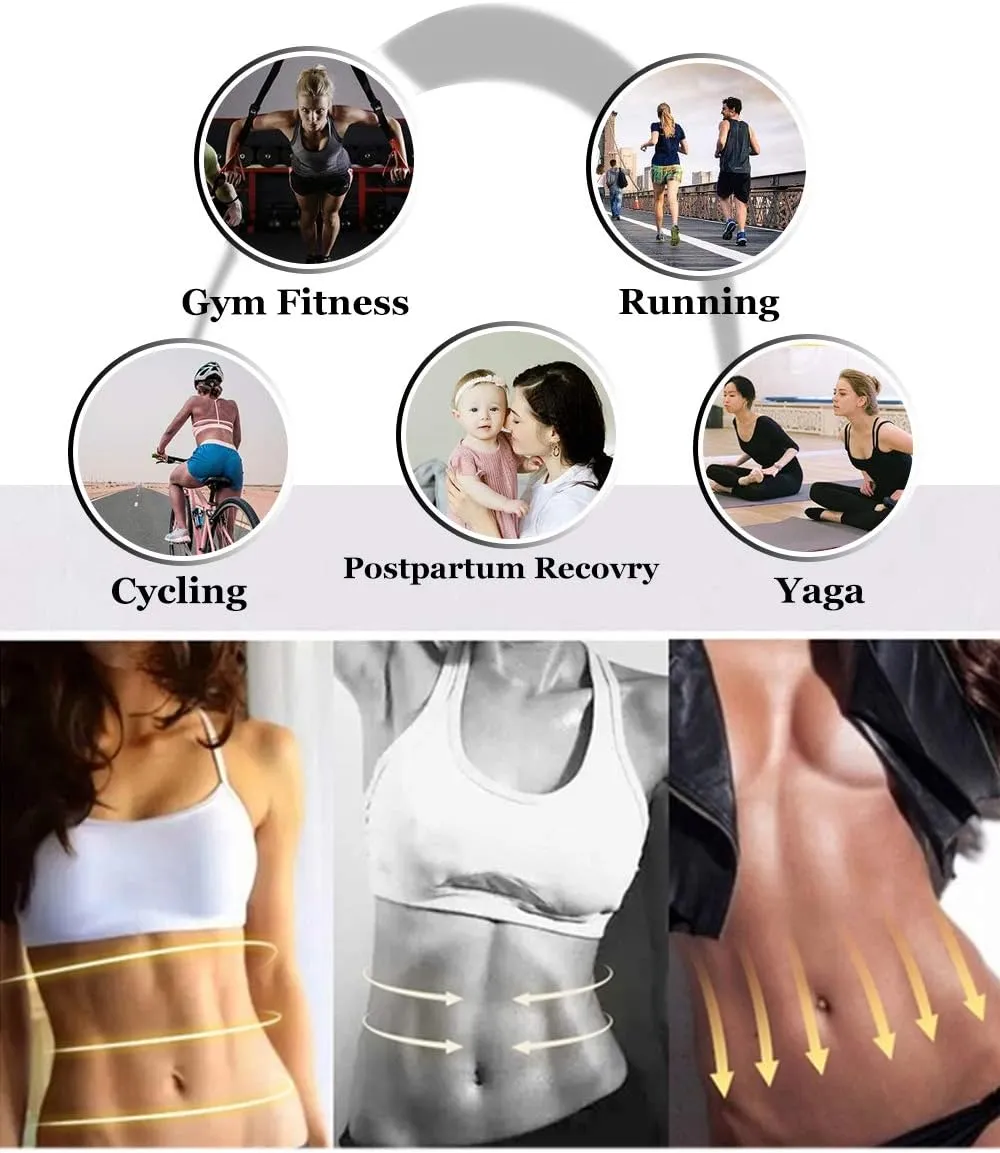 Sauna Waist Trainer for Women - Workout Sweat Waist Trimmer Womens Corset Waste Belly Belt Tummy Stomach Wrap Gym