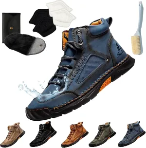 Sawbehind Mens Boots, Comfortable Waterproof Sawbehind Leather Boots Mens, Handmade Saw Behind Shoes, Men & Women