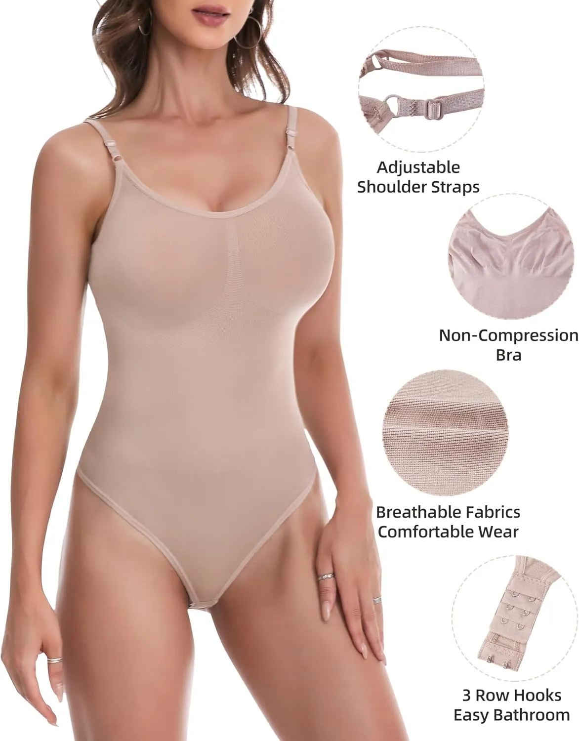 Shapewear Bodysuit For Women Tummy Control Waist Trainer Seamless Thongs Faja Body Suits Shaper