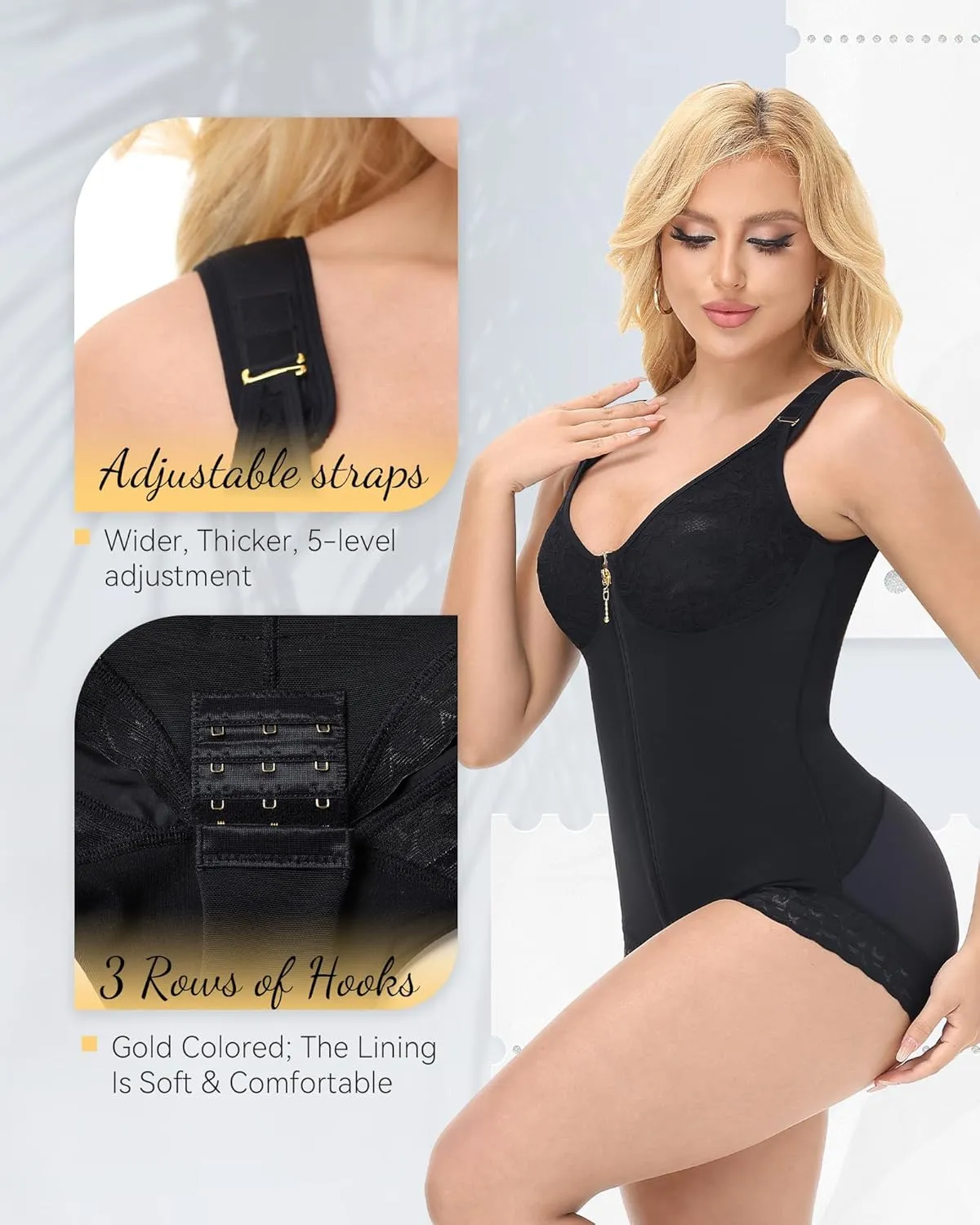 SHAPSHE Fajas Colombianas Moldeadoras Body Shaper Postpartum BBL Post Surgery Stage 2/3 Tummy Control Compression Garment