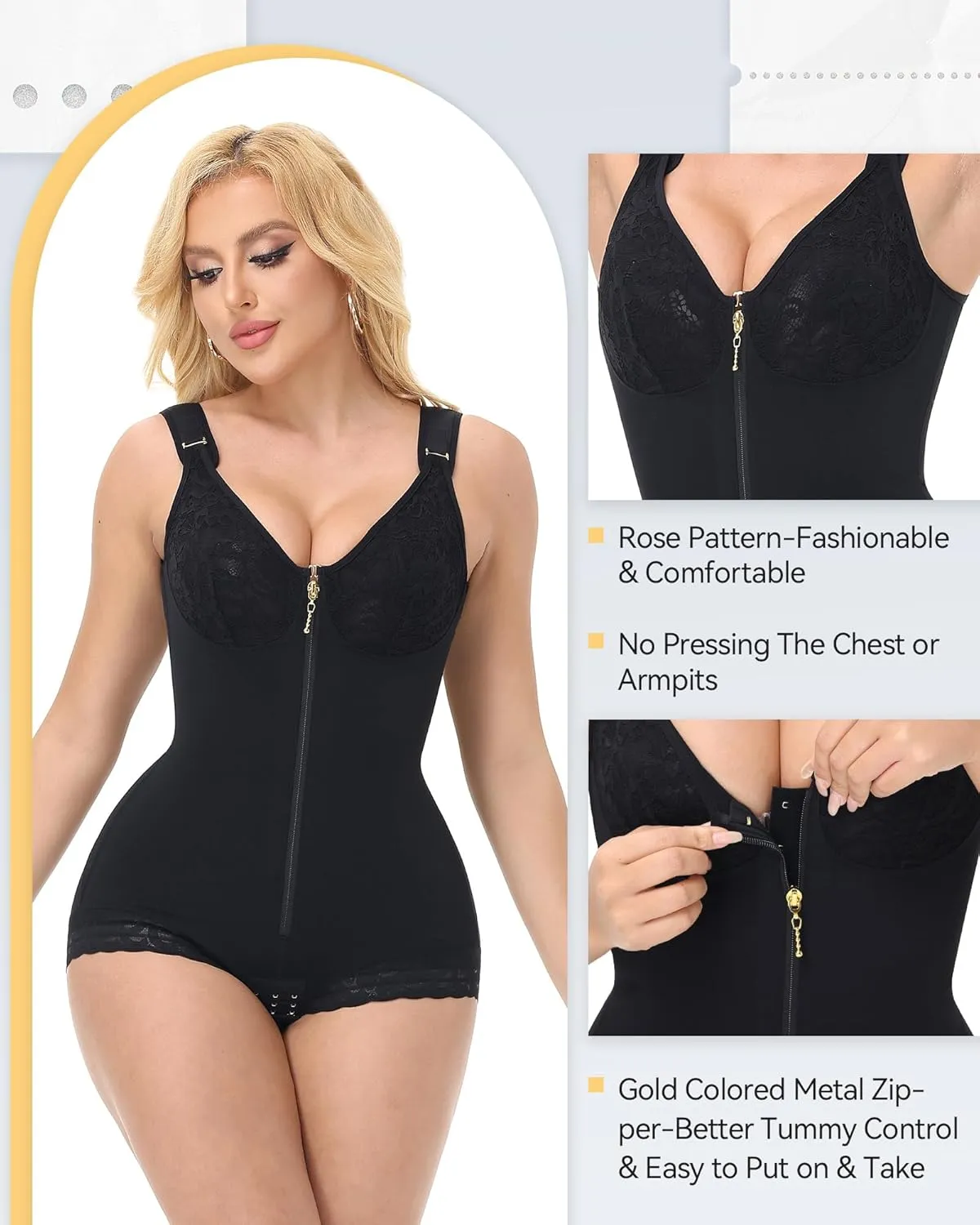 SHAPSHE Fajas Colombianas Moldeadoras Body Shaper Postpartum BBL Post Surgery Stage 2/3 Tummy Control Compression Garment