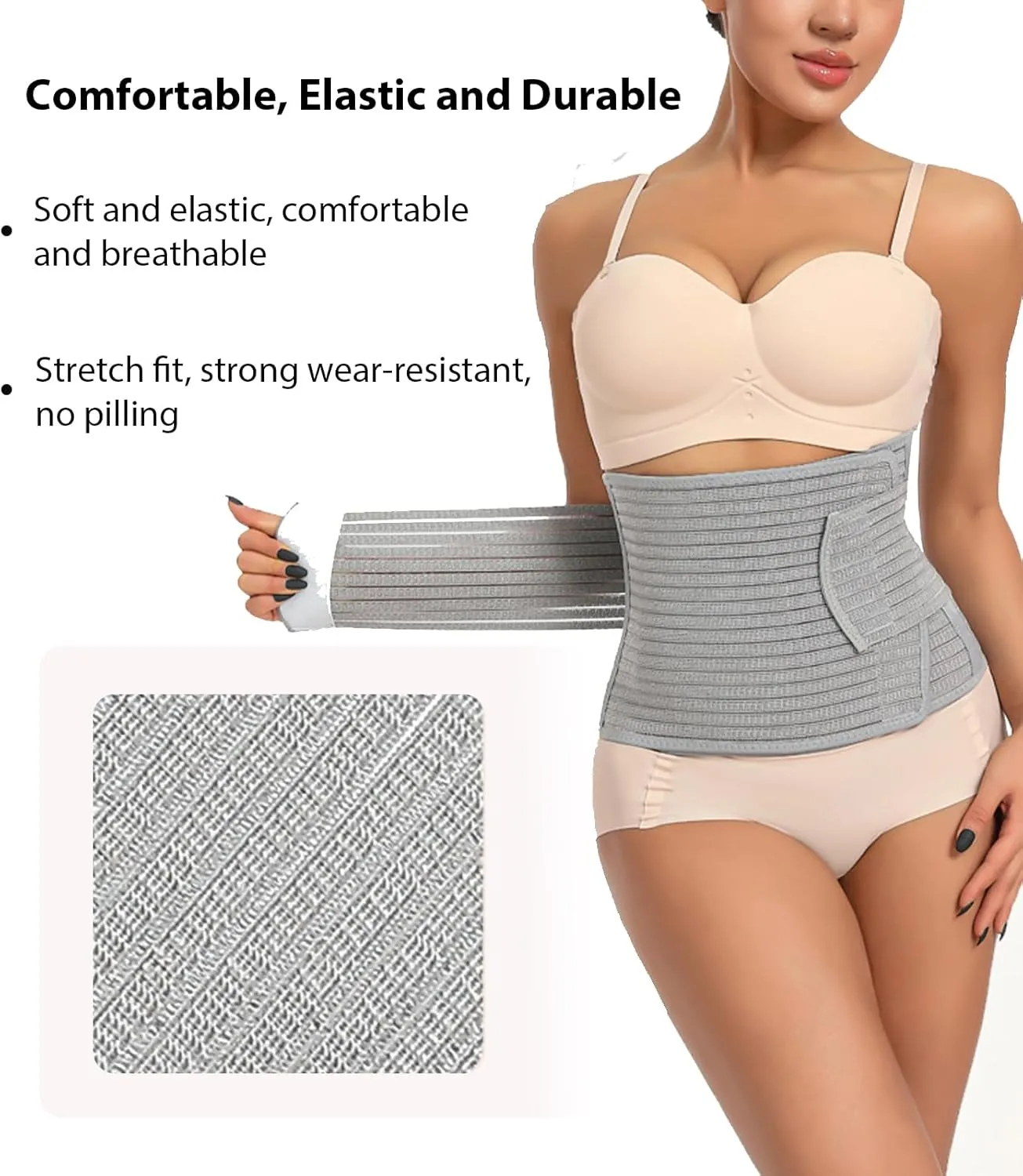 SHAPSHE Waist Trainer for Women Postpartum Belly Band Post Surgery Abdominal Binder Faja Girdle Corset Shapewear