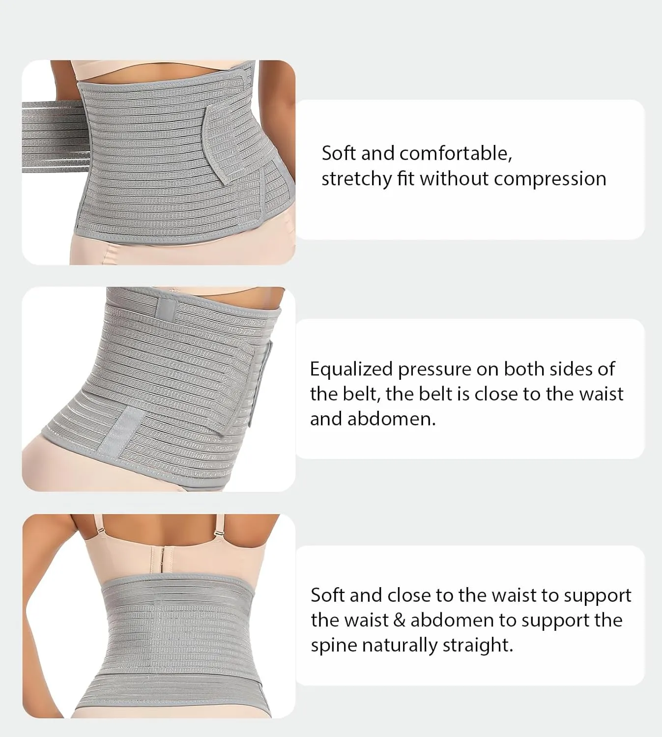 SHAPSHE Waist Trainer for Women Postpartum Belly Band Post Surgery Abdominal Binder Faja Girdle Corset Shapewear