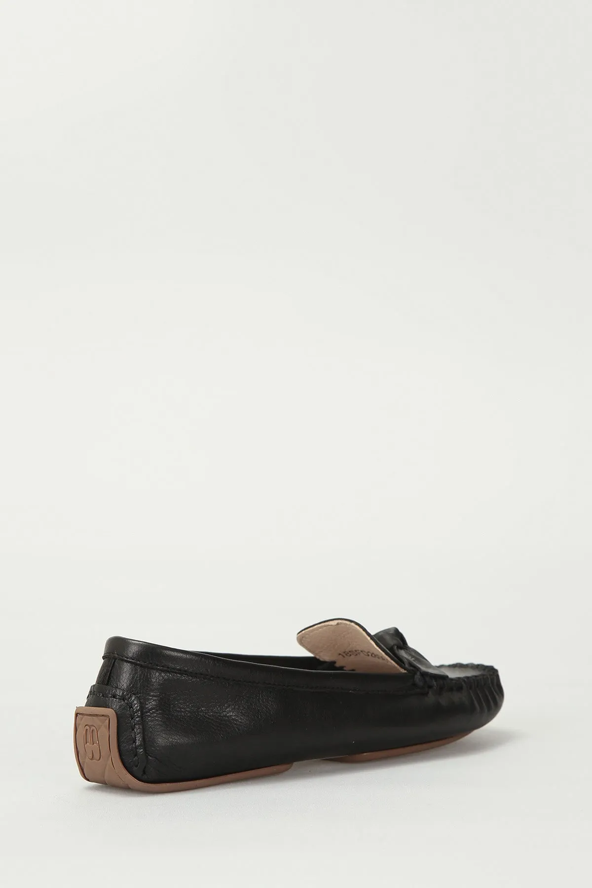 Siyah Kadın Deri Loafer