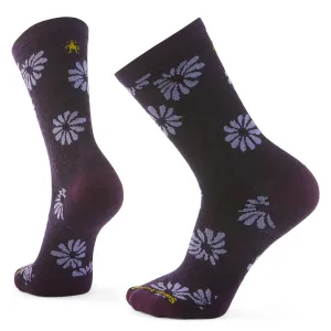 Smartwool Everyday Floral Purple Iris Crew Socks (Women's)