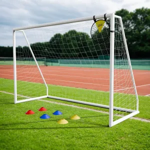 Soccer Goals 10x6.5/8x6/8x5/6x4/12x6 Soccer Nets for Backyard Portable Soccer Goals Post Soccer Training Equipment, Weatherproof PVC Soccer Goal