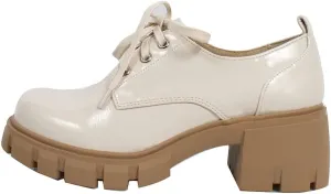 Soda Women's JoJo Lace Up Oxford Lug Platform Block Heel Shoes