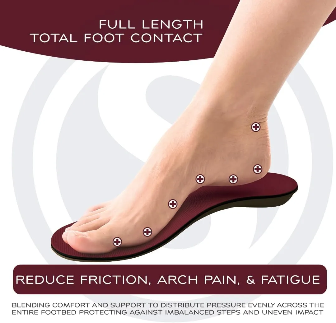 SoleAid III Performance Insole, Neutral Height Rigid Arch Support Orthotic for Overpronation, Shock Absorbing, Anti-Fatigue, All Day Comfort Shoe Insert (Women - / Men 11-11.5)