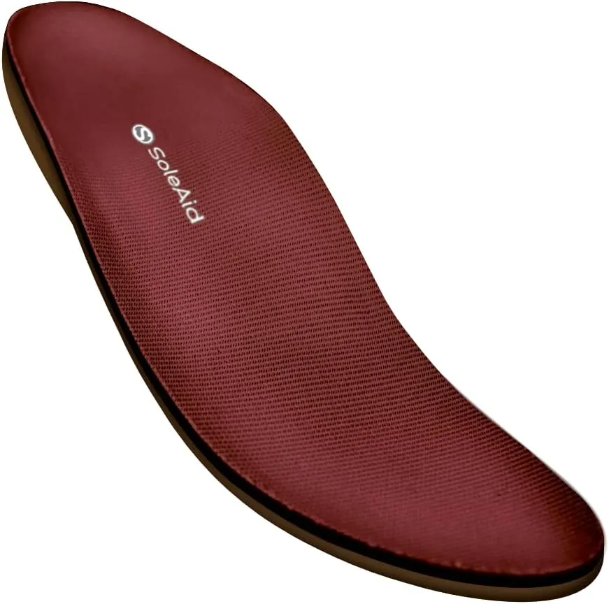 SoleAid III Performance Insole, Neutral Height Rigid Arch Support Orthotic for Overpronation, Shock Absorbing, Anti-Fatigue, All Day Comfort Shoe Insert (Women - / Men 11-11.5)