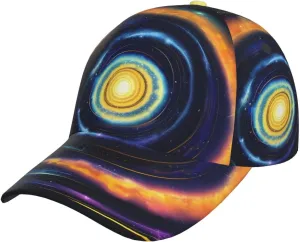 Space Spiral Cosmic Energy Trendy & Classic Adjustable Print Baseball Cap,Everyday Wear & Outdoor Activities,Great for Teens Black
