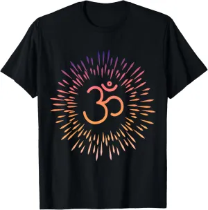 Spiritual Symbols For Yoga Instructor & Trainer Om Symbol Meditation Chakra Mindfulness Namaste Goa Yoga T-Shirt