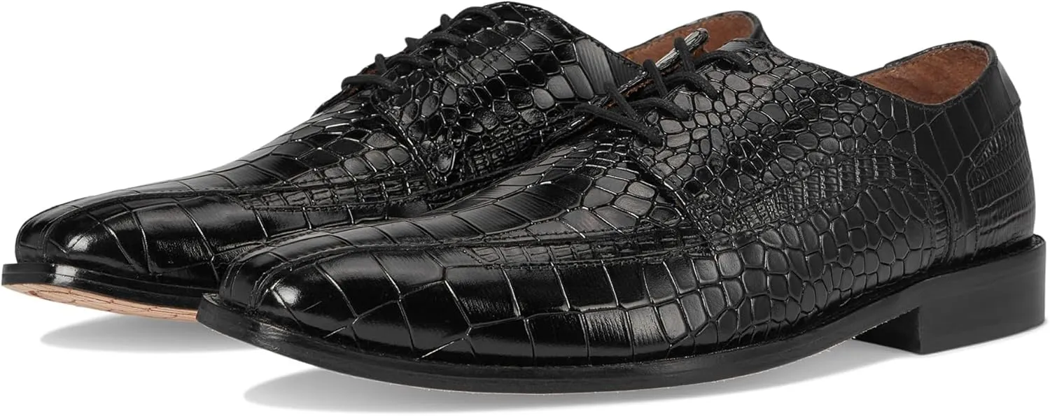Stacy Adams Men's Gabardo Bike Toe Lace Up Oxford, Black, 8