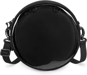 STEAMEDBUN Circle Ita Bag Round Crossbody Bag Ita Purse Pin Display Bag with Insert