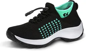 STUNAHOME Orthopedic Sneakers Breathable Women Walking Shoes Slip on Trainers Women's Comfortable Casual Ladies Athletic Shoe Thick Bottom