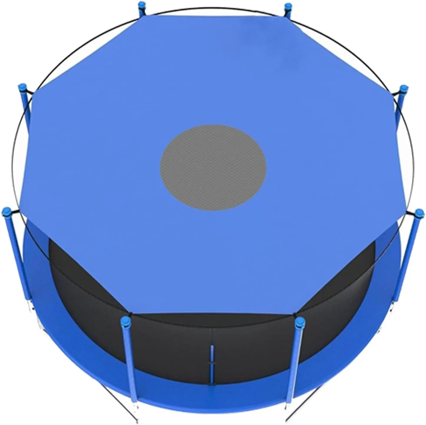 Sun-Protection Trampolines Canopy Anti-UV Sunshade Cover, 8/10/12/14/16Ft Trampolines Accessories for Outdoor Backyard Playground