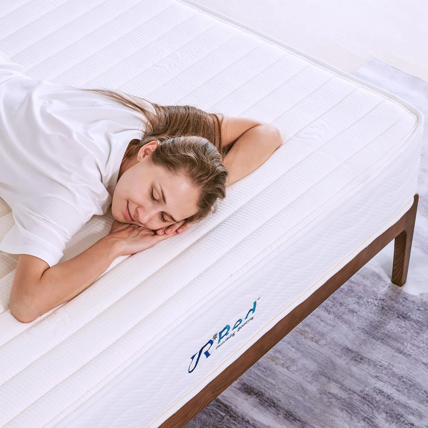 Sunrising Bedding 8 inch Twin Natural Latex Mattress, Individually Encased Pocket Coil, Firm, Supportive, Naturally Cooling, Organic Mattress, 120-Night Free Trial, 20-Year Warranty