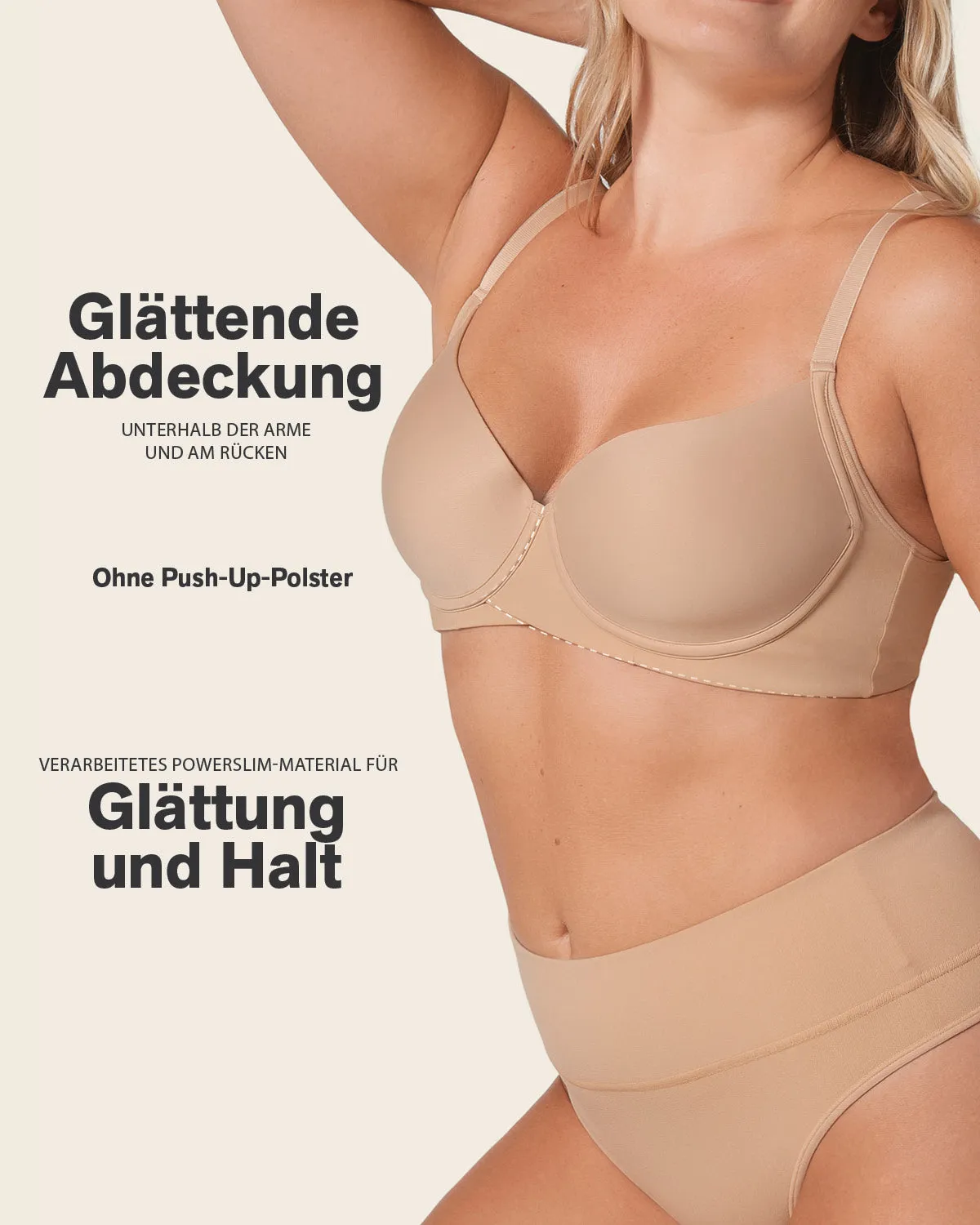 Supportive Contouring Bra with Underwire