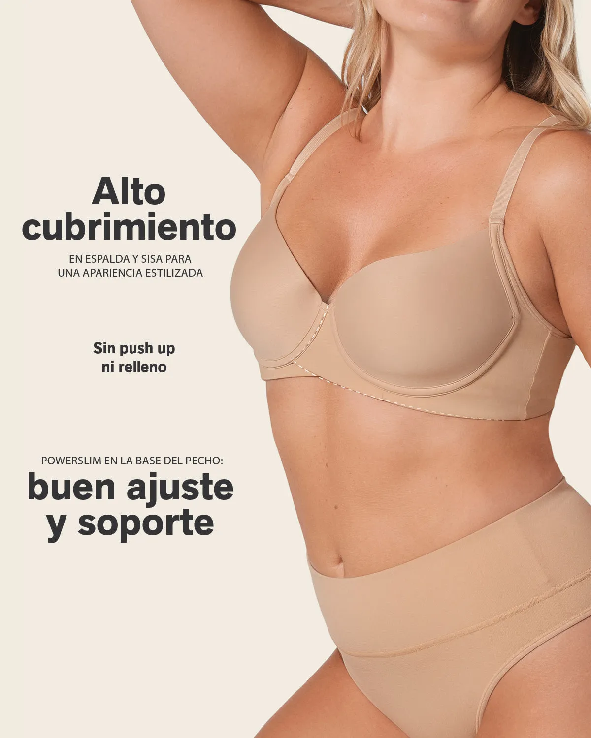 Supportive Contouring Bra with Underwire