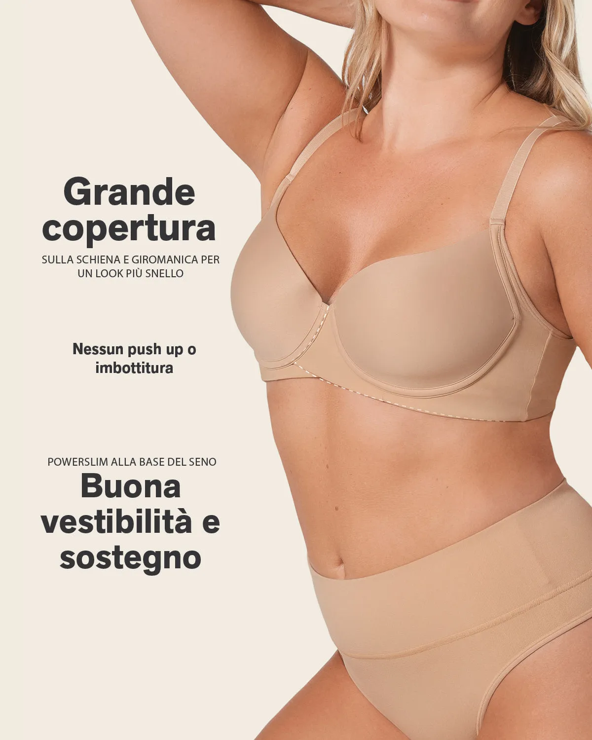 Supportive Contouring Bra with Underwire