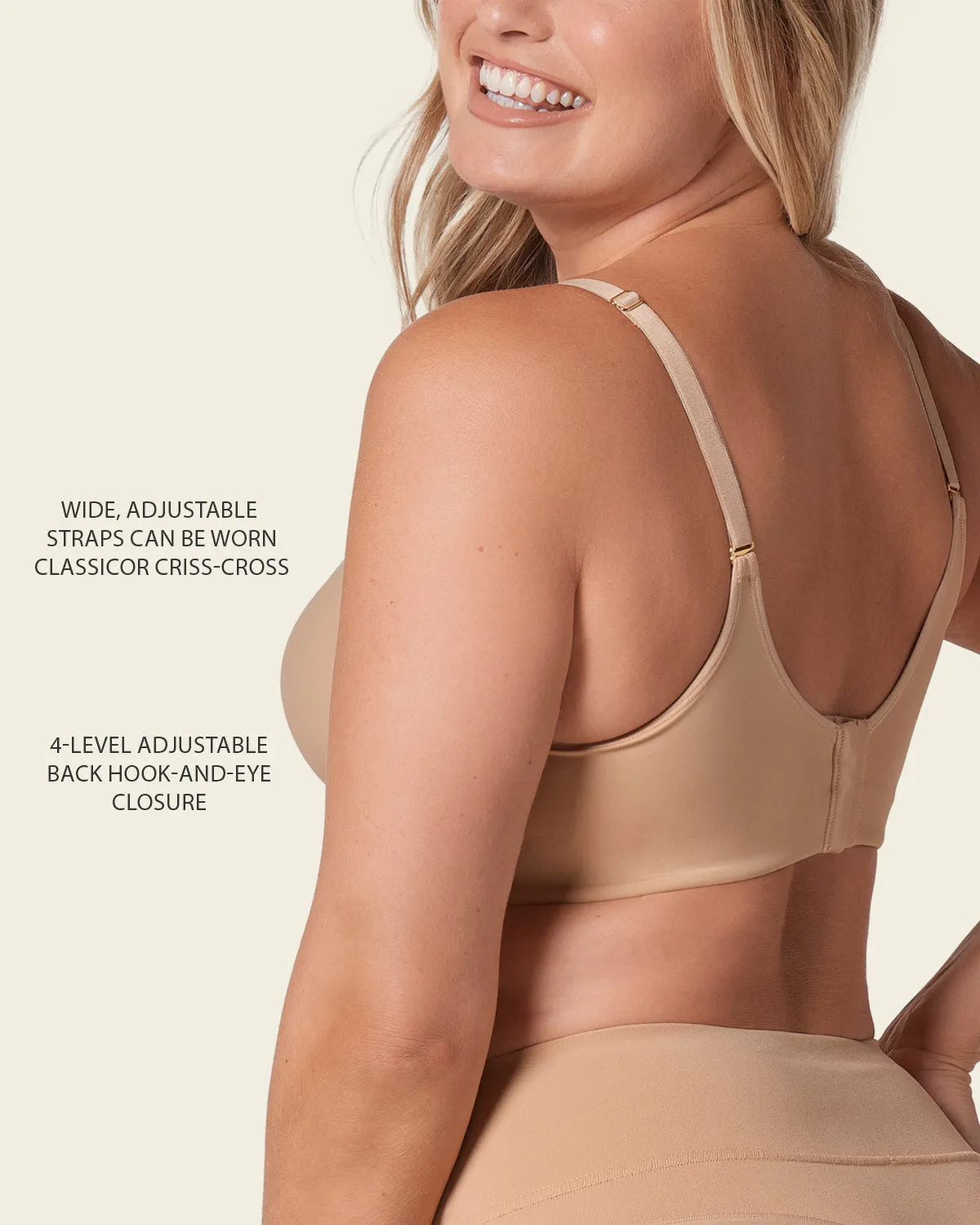 Supportive Contouring Bra with Underwire