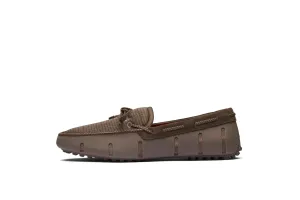 SWIMS Mens Loafers, Mens Casual Slip-Ons Shoes, Comfortable Stylish Braided Lace Loafer,Acorn,10.5