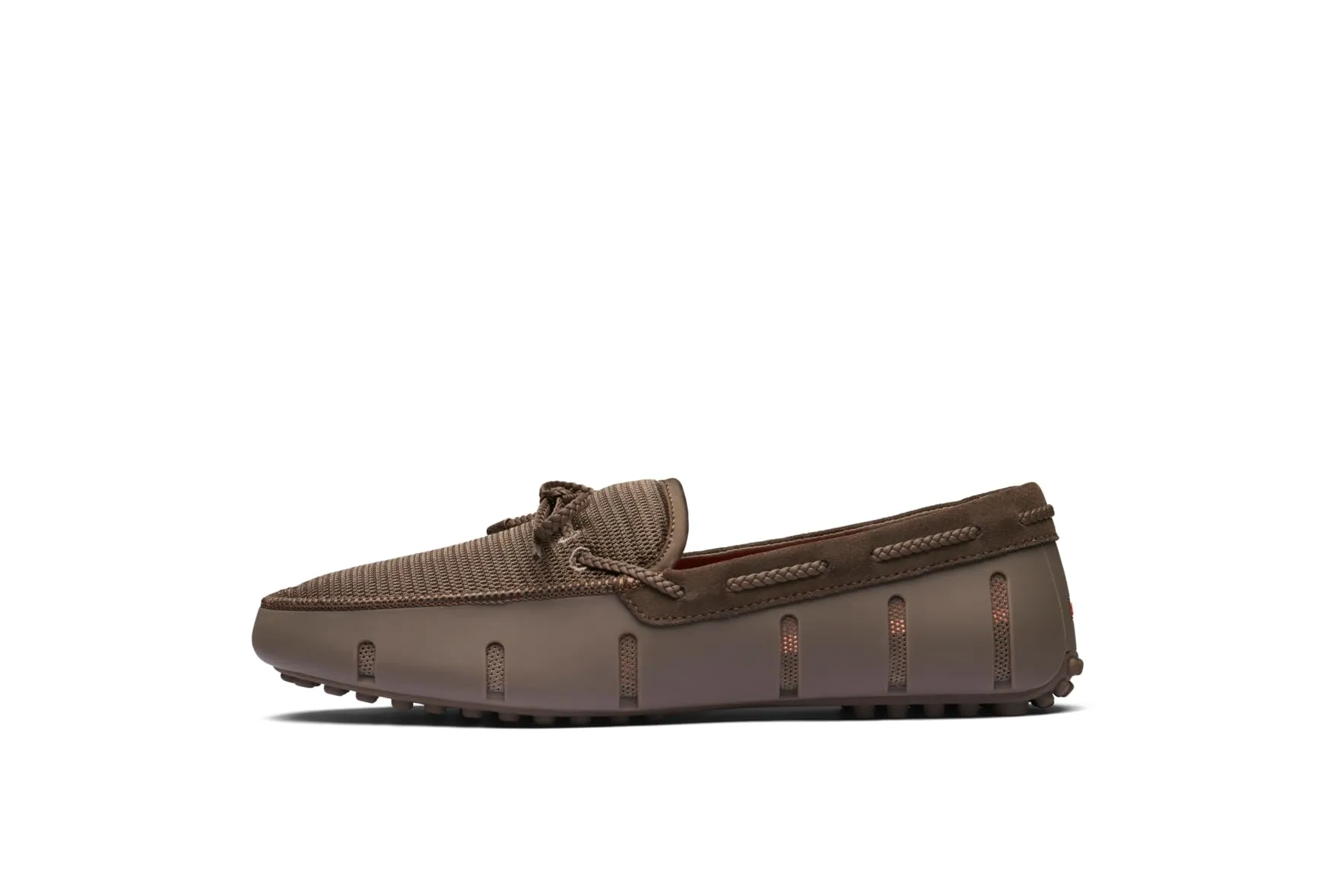SWIMS Mens Loafers, Mens Casual Slip-Ons Shoes, Comfortable Stylish Braided Lace Loafer,Acorn,10.5