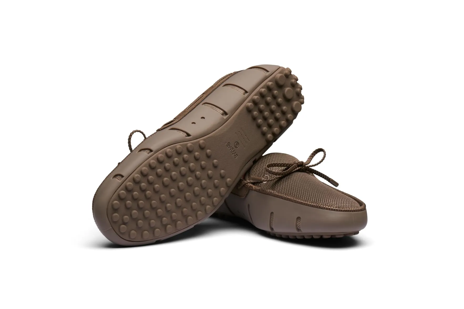 SWIMS Mens Loafers, Mens Casual Slip-Ons Shoes, Comfortable Stylish Braided Lace Loafer,Acorn,10.5