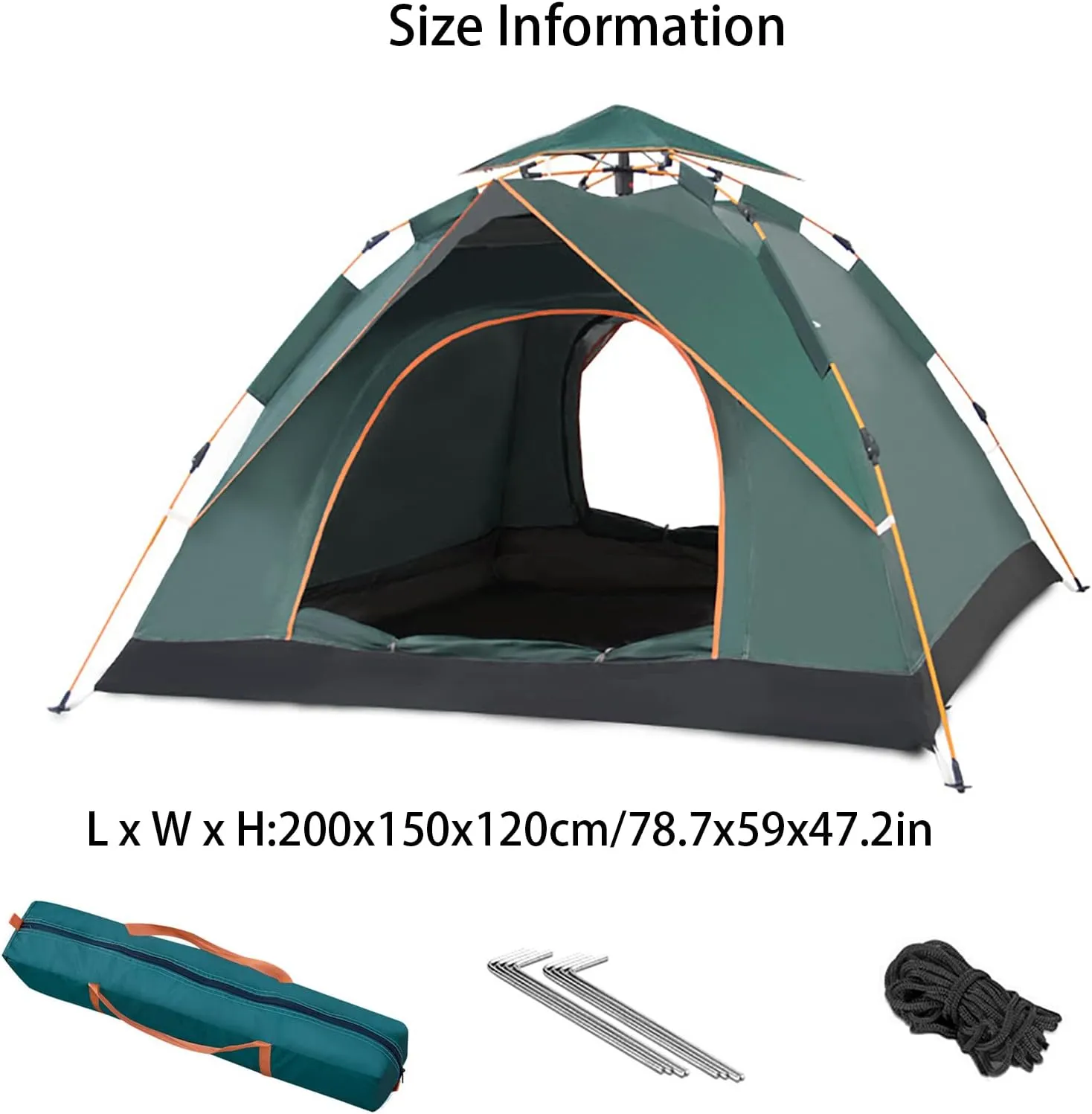 Tent for Backyard Weatherproof, Portable Family Tents for All Seasons, Tent for Camping Waterproof, Backpacking Tents 2 Person, for Traveling, Hiking, Outdoors