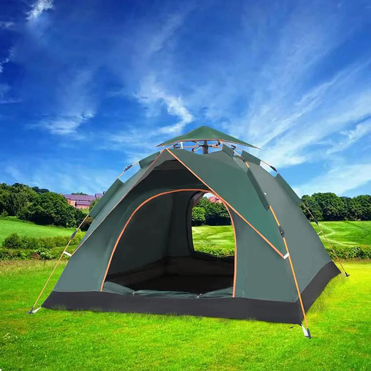 Tent for Backyard Weatherproof, Portable Family Tents for All Seasons, Tent for Camping Waterproof, Backpacking Tents 2 Person, for Traveling, Hiking, Outdoors