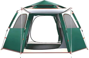 Tents for 3-4 Person Family Camping Dome Tent, Automatic Instant Pop-Up Tents Waterproof Ventilated and Breathable for Hiking Travelling Fishing Pack Picnic