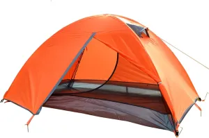 Tents for Camping Portable Ultralight Camping Tent 2 Persons Cycling Tent Double Layers Waterproof Aluminum Pole 3 Season Camping Tent