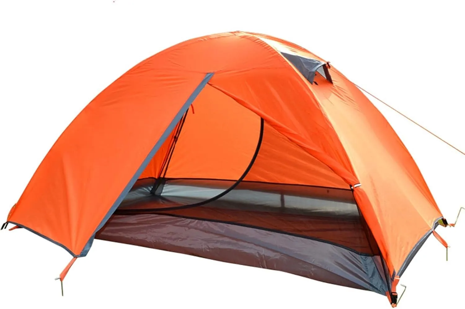 Tents for Camping Portable Ultralight Camping Tent 2 Persons Cycling Tent Double Layers Waterproof Aluminum Pole 3 Season Camping Tent
