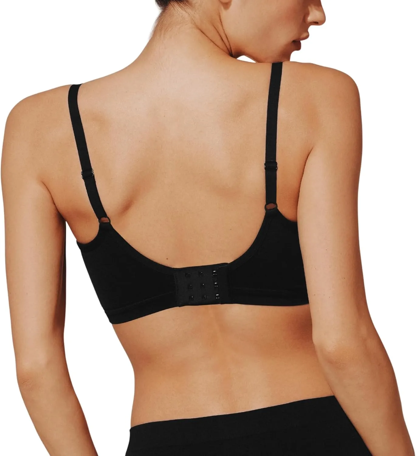 ThirdLove Form Fit Wireless Bra, Wire Free Bras with Support and Lift, Seamless, Comfortable Bras for Women, 2 PK Black/Taupe