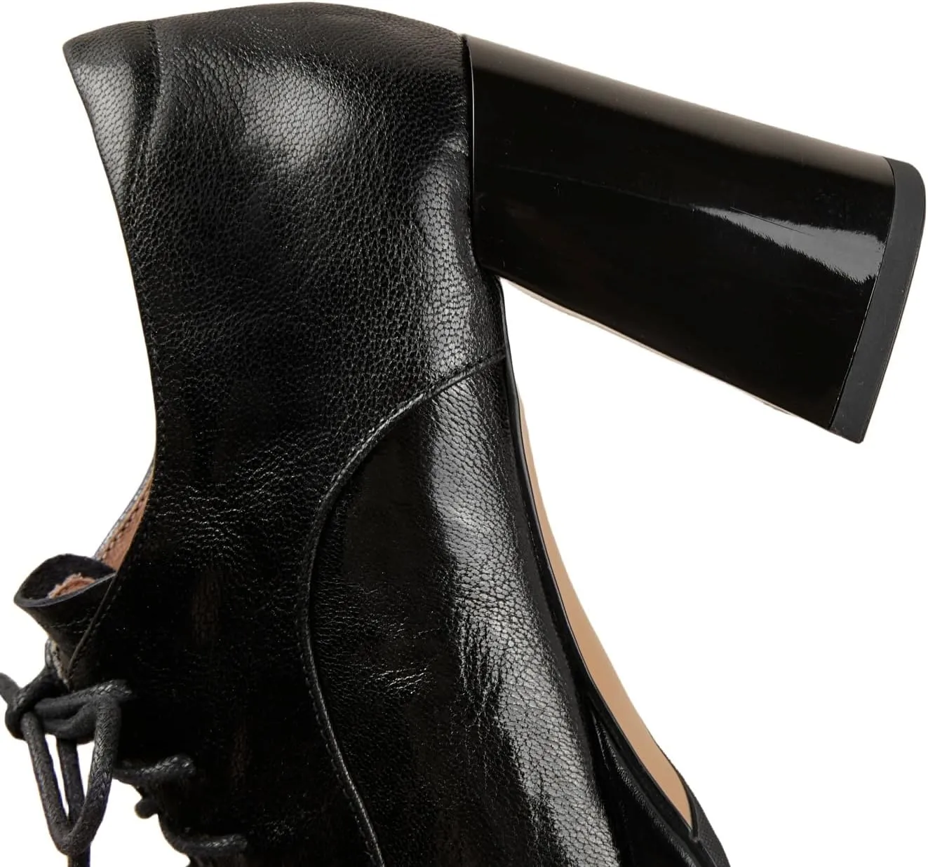 TinaCus Genuine Leather Round Toe Handmade Platform High Heels Women's Selftie Pumps Shoes