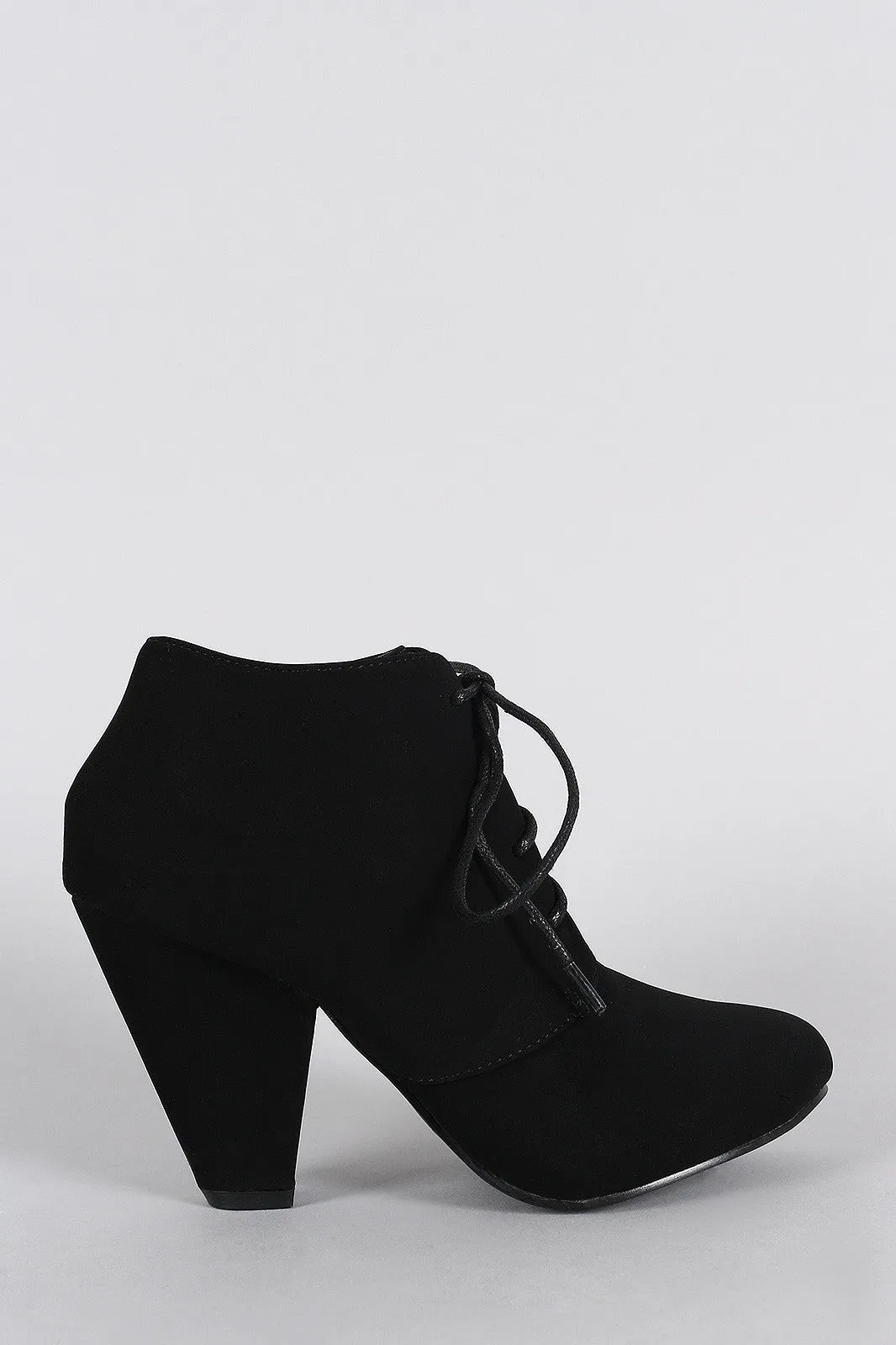 Toe Lace Round Huge offer Festive offer Booties Heeled Oxford Up