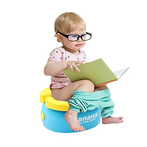 TOP19046 Potty Training Seat - Cute Banana Toilet Seat Trainer Portable Foldable Potty for Kids Boys Girls